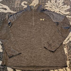 Under Armour Gray Heather Quarter-Zip Pullover